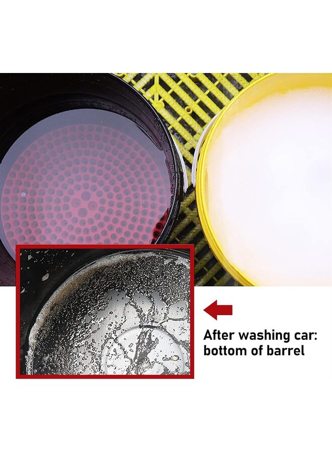 LAMAY Bucket Dolly,1 Set Removable Car Wash Bucket Dolly with Car Wash Bucket Insert,Rolling Bucket Dolly with Heavy Duty 360 Degree Wheel Swivel Casters,for Car Washing Detailing Smoother Ma - Image 4